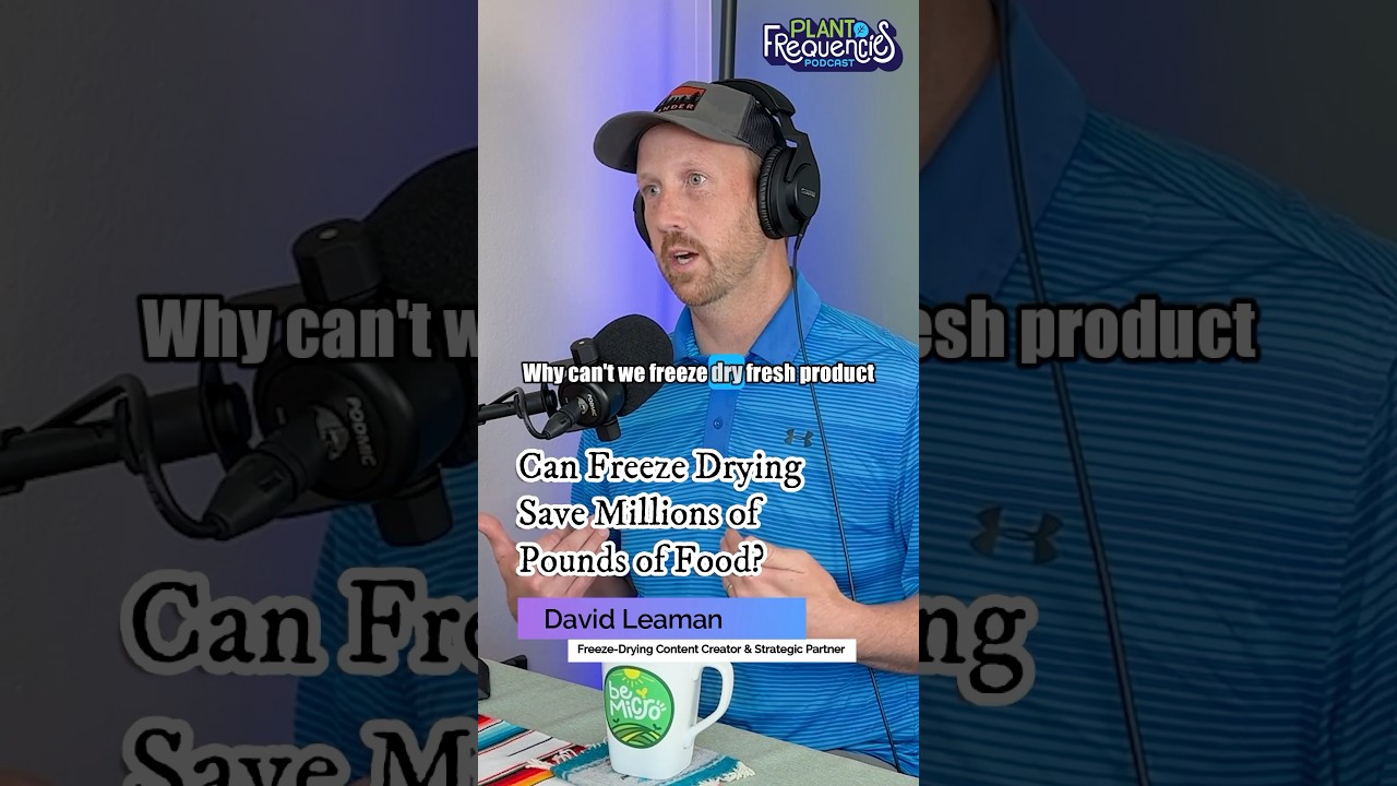 Freeze drying to decrease food waste.