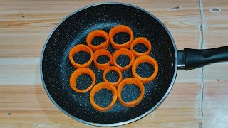 Just Add Eggs With Carrot Ring recipe | it's so simple delicious recipe | easy breakfast recipe
