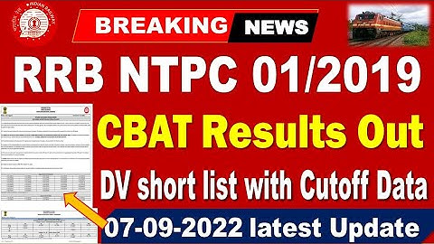 RRB NTPC CBAT Results Out, level 6 Cutoff marks for all Railway Aspirants  by SRINIVASMech