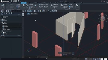 [midas nGen Tutorial] Irregular Reinforced Concrete Building_Modeling 03. Walls & Openings