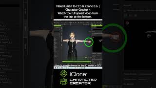 MakeHuman to CC5 & iClone 8.6 | Character Creator 4 Full Tutorial #makehuman #iclone #cc5