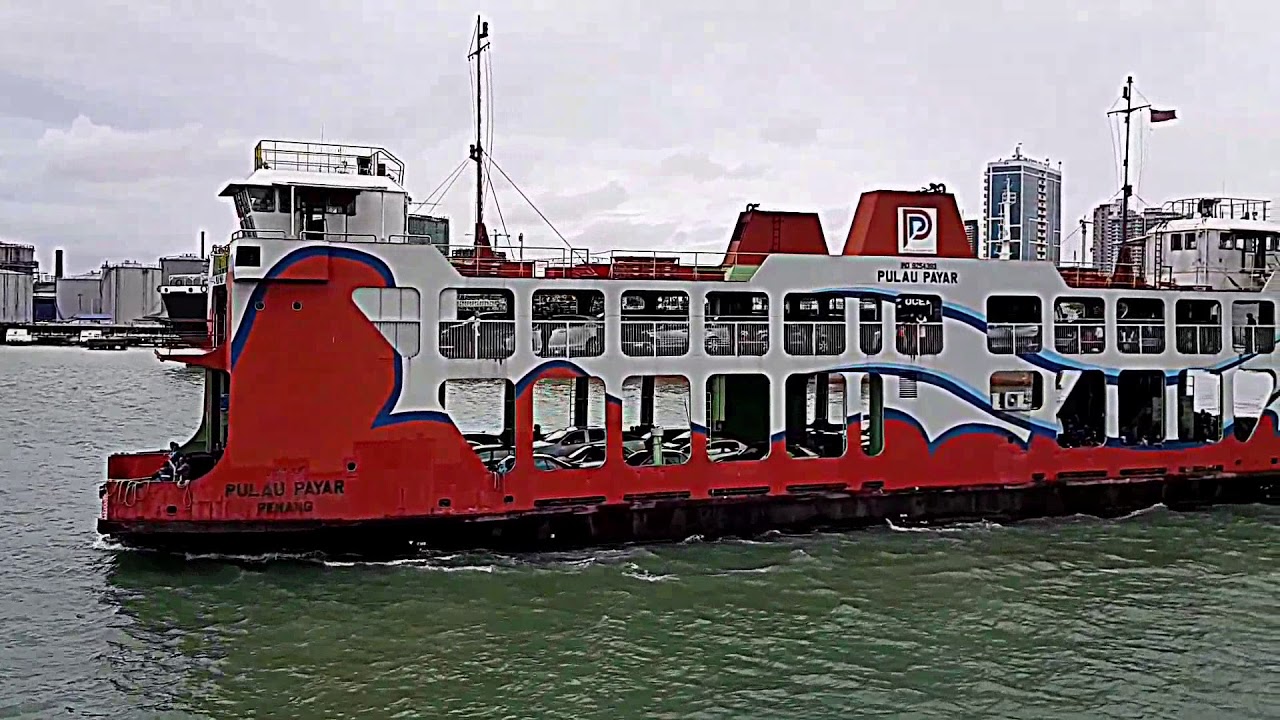 Ferry Ride from Penang to Butterworth on a Rainy Day-Malaysia 槟城