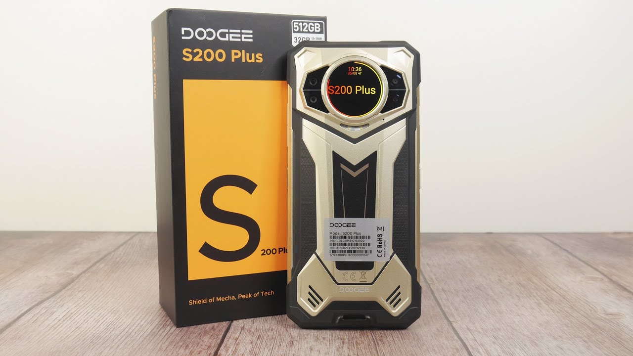 Doogee S200 Plus (12+512Gb, АКБ 10100 мАч) Black купить по