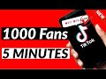 How to get 1000 tiktok followers in 5 minutes 2024 new method