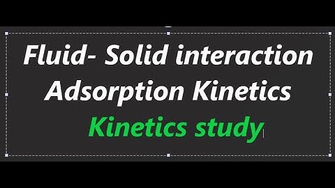 Adsorption kinetics