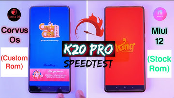 Miui 12 vs Corvus Os Speedtest | Redmi k20 pro speedtest | Corvus Os