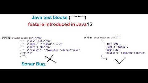 After Java 15, how do you write multiline text in Java || Java 15 Feature