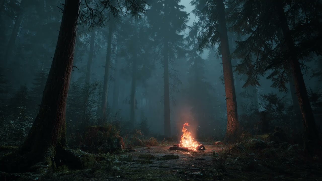 Campfire Ambience for Relaxing | Fog & Fable, Fire Campfire (1 Hour)