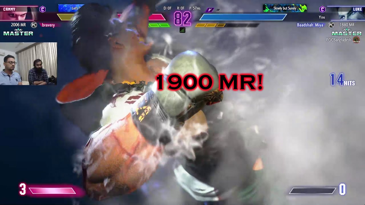 Making 1900 MR In Phase 3 | Baadshah_Miya (Luke) vs Bravery (Cammy) | SF6 Master