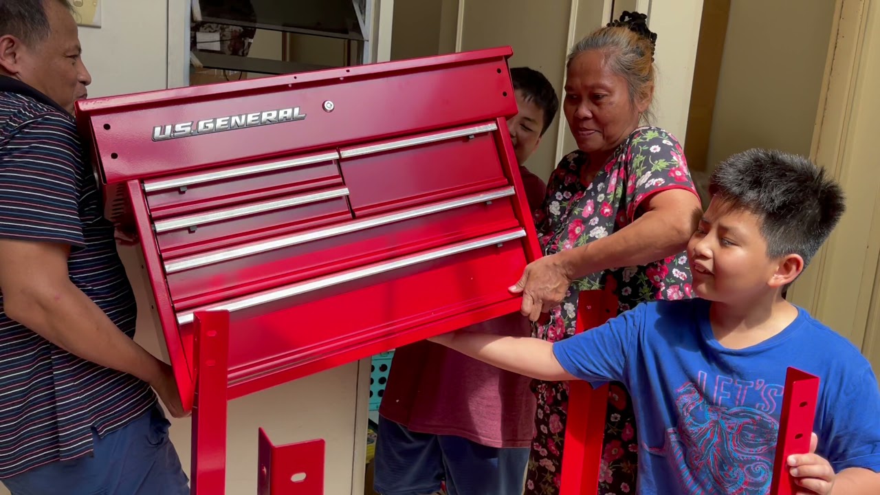 Harbor Freight 6 Drawers Unboxing And Assemble US General Tool Box YouTube