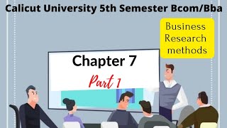 Calicut University 5th sem bcom bba BRM chapter 7 Data processing part 1