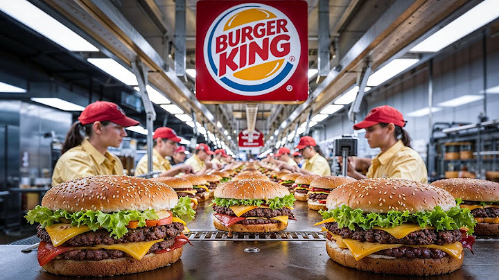 CÓMO se HACEN REALMENTE las HAMBURGUESAS de BURGER KING 🍔 | Proceso en Fábrica 🏭
