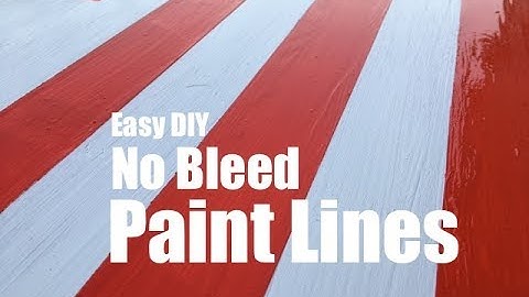 Easy No Bleed Paint Lines with Painters Tape or Stencils