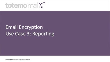 totemomail® Video Demo Use Case 3 "Audit Trail & Reporting" (english)