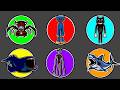Spin Wheel Monster !! Siren Head vs Choo Choo Charles vs Huggy Wuggy vs Cartoon Cat vs Megalodon ...