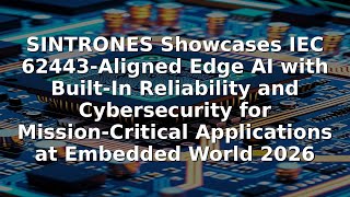 SINTRONES Showcases IEC 62443-Aligned Edge AI with Built-In Reliability and Cybersecurity for Missio