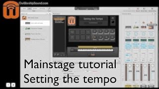 Setting the tempo - Mainstage tutorial