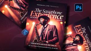 Photoshop Tutorial: Modern Jazz Concert Poster Design