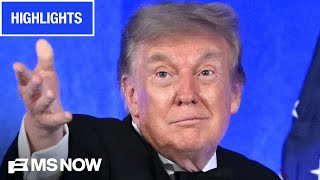 'AWKWARD WEDDING SPEECH' Watch MS NOW's REACTION to Trump at WH Correspondents' Dinner | COMPILATION