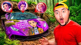 Rumi Mira Ve Zoey İn Terk Edi̇lmi̇ş Lamborghinisi̇ni̇ Buldum Kpop Demon Hunters Araba Kazası