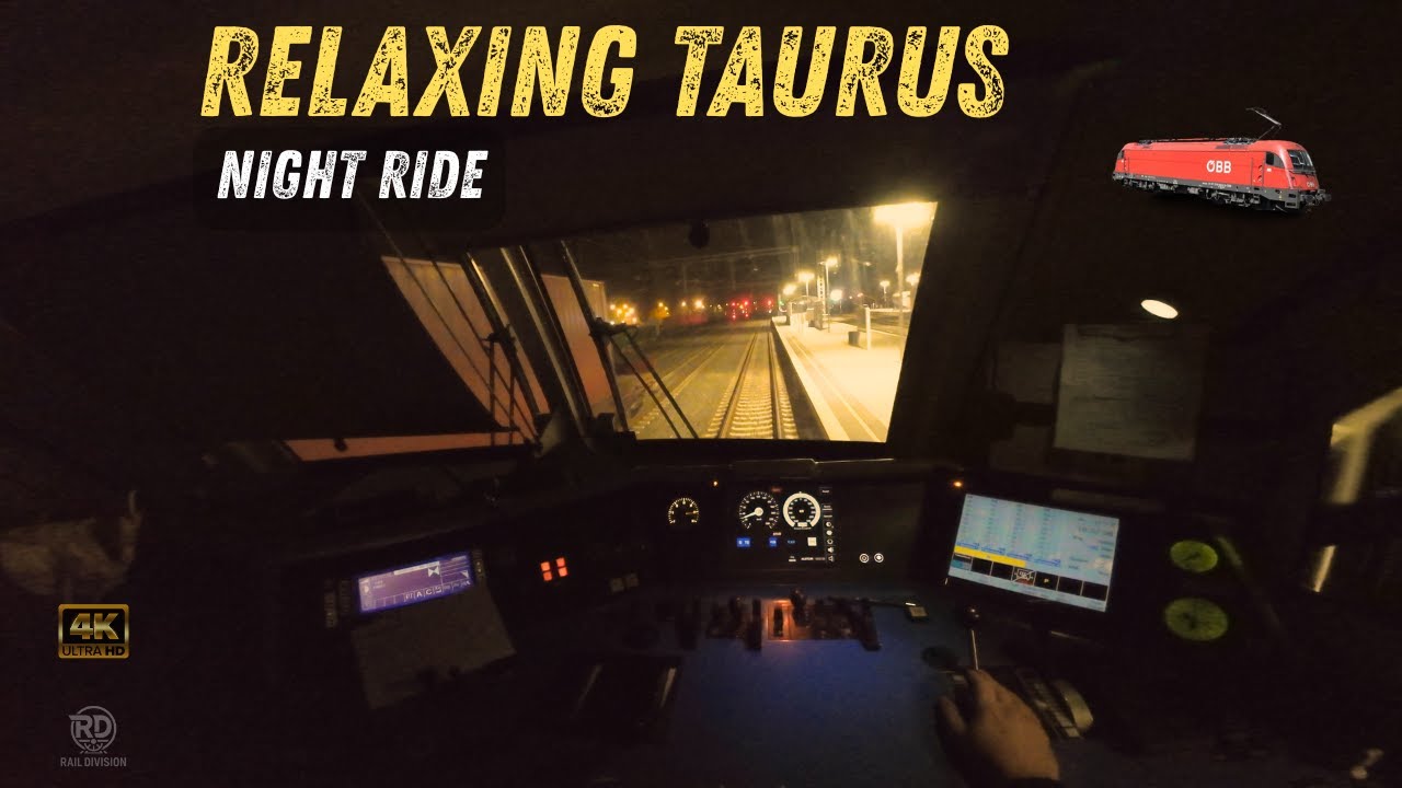 🌙 | 4K | Siemens Taurus in Night Action | Train Driver's POV | Batajnica – Ruma, Serbia 
