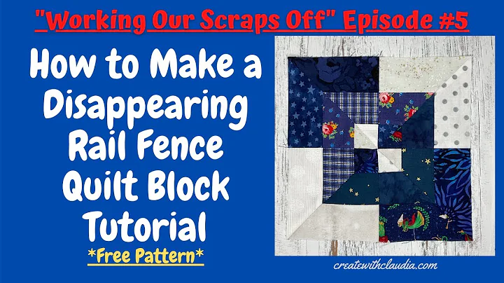 How to Make a Scrappy Disappearing Rail Fence Quil...