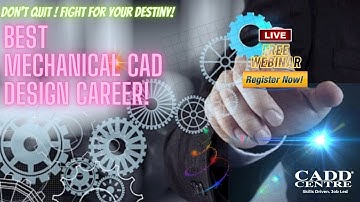 BEST MECHANICAL CAD DESIGN CAREER @DesignStudioInst