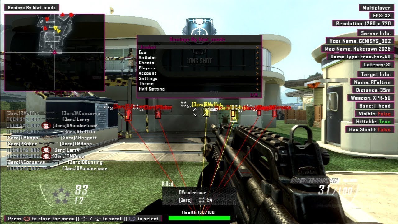 [1.19/BO2/PS3] Best Free Non Host Menu Genisys + Download (spinbot,esp, and more)