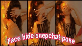Snepchat hide face 👀😈 Pose #snepchatHide Face Selfie Poses | Cute Selfie Poses | Snapchat Clicks | screenshot 5