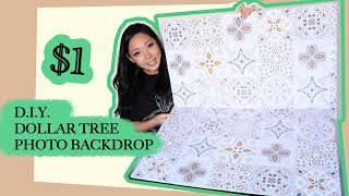 DOLLAR TREE D.I.Y. PHOTO BACKDROP | Foam Boards &amp; Wallpaper