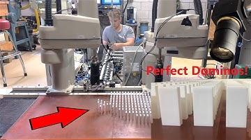 High Speed Industrial Robots Place Perfect Dominos!