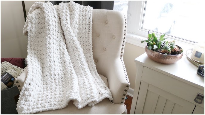 Crochet Pattern for Beginner BERNAT Blanket EXTRA Yarn Crochet Pattern Easy  Baby Blanket Chenille Jumbo Blanket Crochet Pattern -  Norway