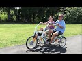 Orion electro side by side tandem bicycle
