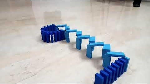 2 Types of domino zigzag tricks and cards collaboration with dominoes