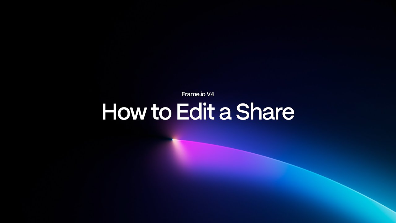 Short Cuts: How to Edit a Share