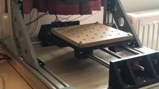 Y axis movement test - 3D printed CNC.