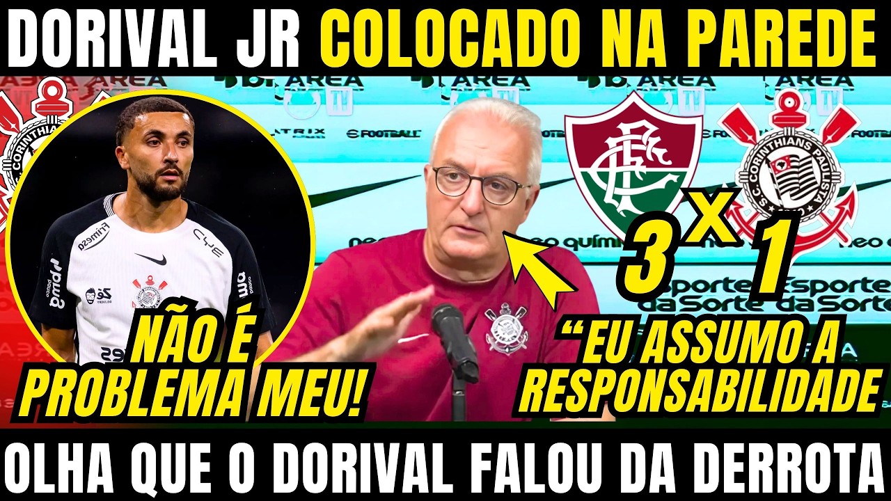 COLETIVA DORIVAL JR PEGOU FOGO APÓS MAIS UMA DERROTA DO CORINTHIANS ...