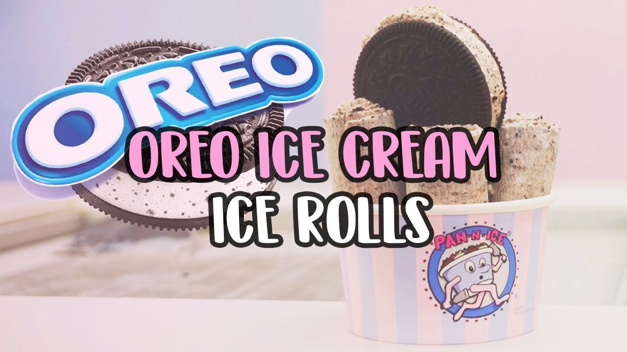 GIANT OREO ICE CREAM ICE ROLLS - HOW IT'S MADE | PAN N ICE