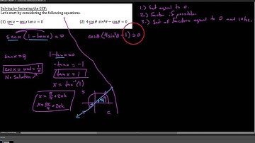 Alg3, 6.5.6 , Solving trig equations by factoring, GCF