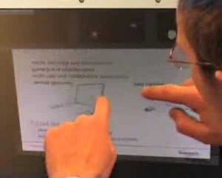 A multi-touch display that can 'see' objects too