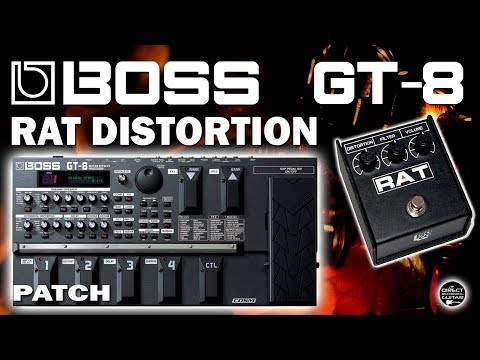 BOSS GT-8 DISTORTION + Clean R-FIER Amp Simulation [PATCH].