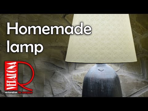 Homemade lamp DIY. Výroba lampičky.