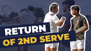 Full Return of Serve Lesson with top junior tennis player Constantinos Koshis