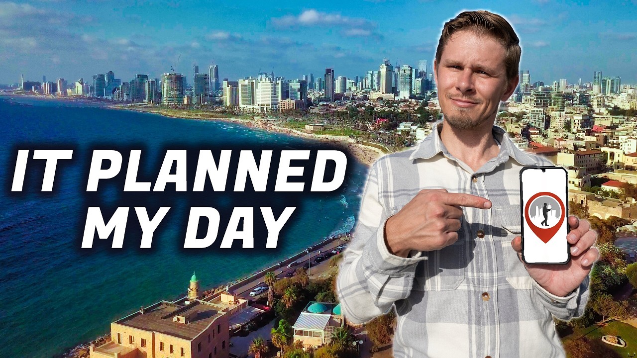 Trying a New Self-Guided Walking Tour App | Tel Aviv Vlog