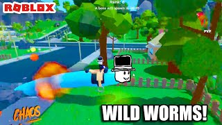 Roblox Wild Worms!  Destroy Everything!