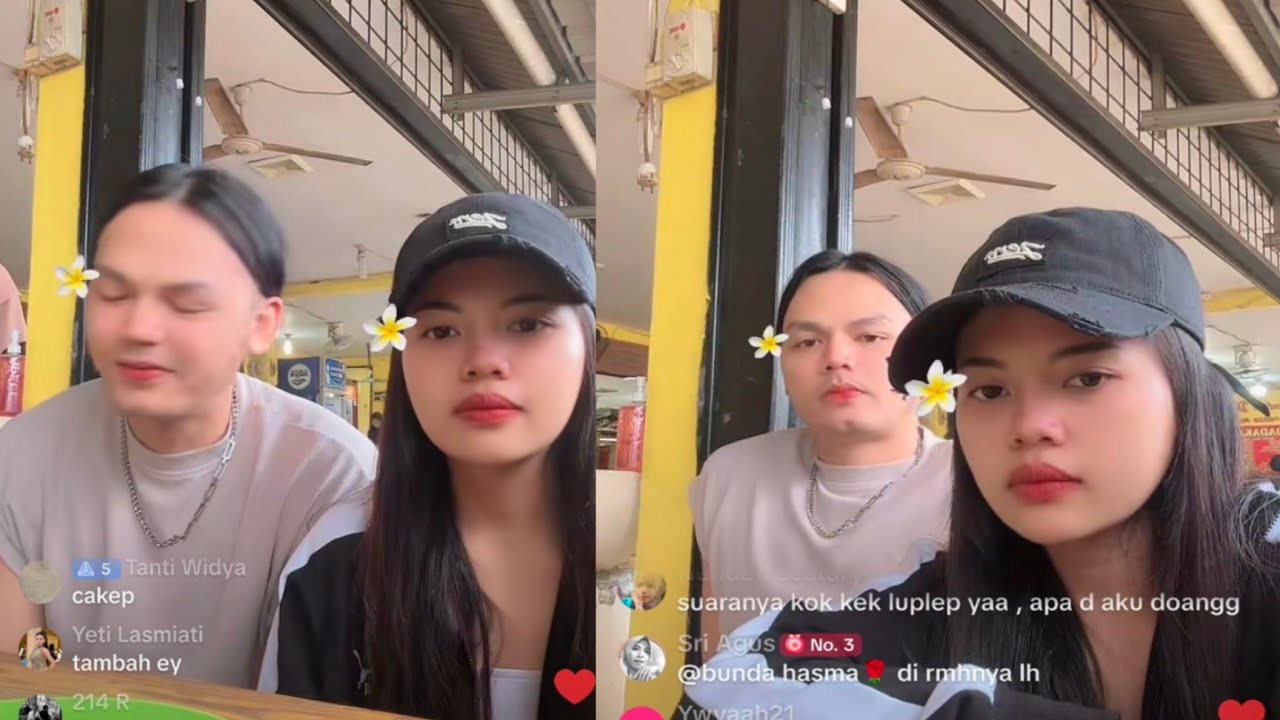 kebersamaan Wulan dan fandri pagi ini lagi mau makan bersama