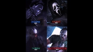 (remake edit) of mkx jason vs mkx leatherface vs DBD michael vs ghostface dbd #mkx#dbd #sub