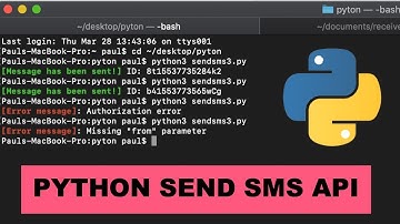 Python SMS API. Send text messages using python