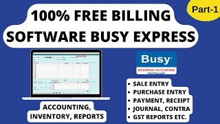 Busy Express 100% Free Billing Software GST, Free Download & Installation | Complete Step by Step #1 screenshot 5