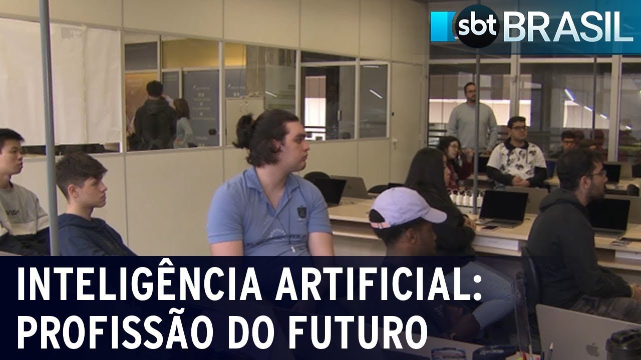 Inteligência Artificial impulsiona busca por cursos de tecnologia | SBT Brasil (02/09/23)